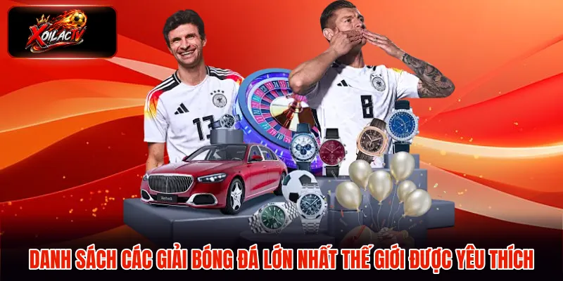 Danh sách các giải bóng đá lớn nhất thế giới được yêu thích